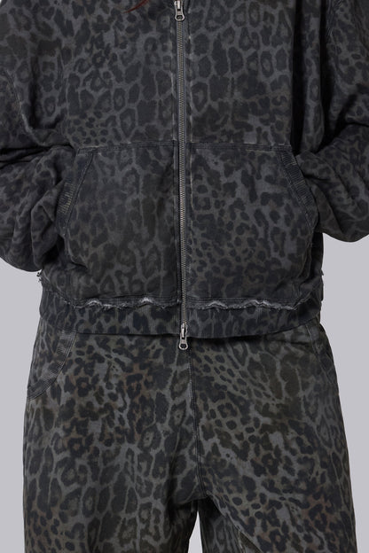 Charcoal Leopard Monster Joggers