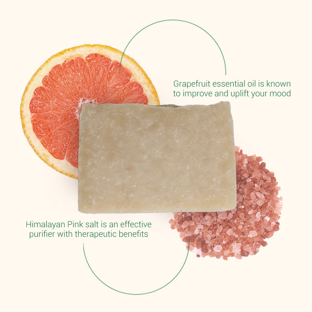 Grapefruit & Himalayan Pink Salt Bar